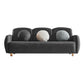 Contemporary Square Arm Sofa 28.74" Wide Standard Sofa for Living Room