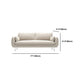 33.46" High Velvet Sofa with 2 Pillows Contemporary Square Arm Sofa