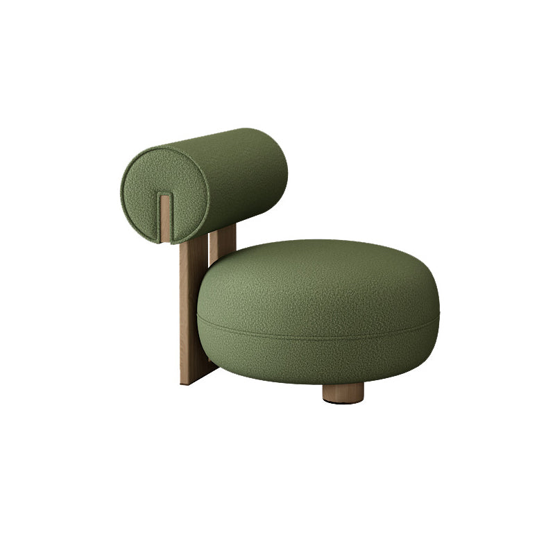 Sofá sin brazo sin brazo de lana contemporánea para sala de estar, apartamento