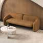 Sofá de lana de brazo inclinado Modern 31.5 "H Sofá de sala de estar en marrón