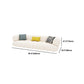 White Recessed Arm Curved Sofa Wool Sofa with Sewn Pillow Back Clearhalo 'furn' 'furn_sofas' 'Furniture' 'Living Room Furniture' 'Sofa' 'sofas' 5743914