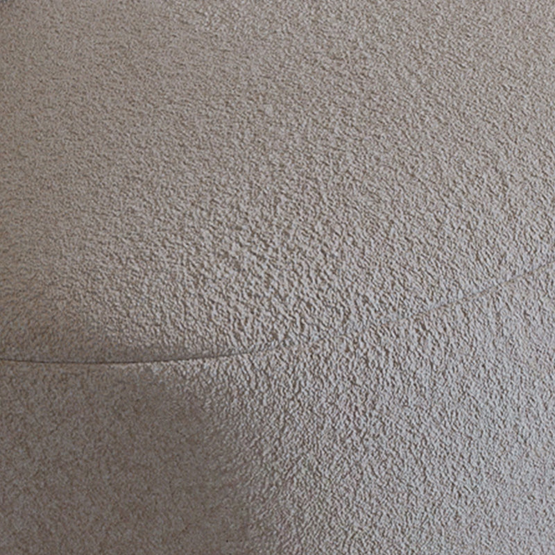 Wool Armless Curved Sofa Contemporary White Sofa with Tight Back