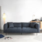 Modern Faux Leather Cushions Sofa Loose Back Tuxedo Arm Living Room Seating Blue Clearhalo 'furn' 'furn_sofas' 'Furniture' 'Living Room Furniture' 'Sofa' 'sofas' 5743931