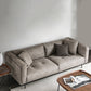 Modern Faux Leather Cushions Sofa Loose Back Tuxedo Arm Living Room Seating Clearhalo 'furn' 'furn_sofas' 'Furniture' 'Living Room Furniture' 'Sofa' 'sofas' 5743942