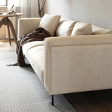 Modern Faux Leather Cushions Sofa Loose Back Tuxedo Arm Living Room Seating Clearhalo 'furn' 'furn_sofas' 'Furniture' 'Living Room Furniture' 'Sofa' 'sofas' 5743946