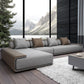 Modern Armless Sectional with Soild Wood Frame for Living Room