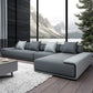 Modern Armless Sectional with Soild Wood Frame for Living Room