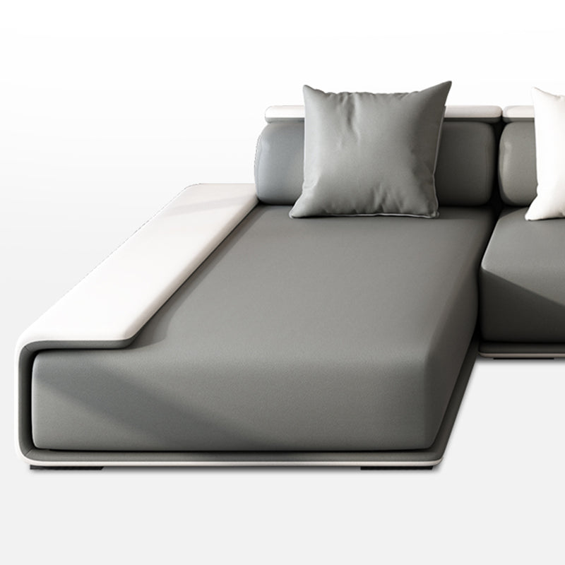 Modern Armless Sectional with Soild Wood Frame for Living Room