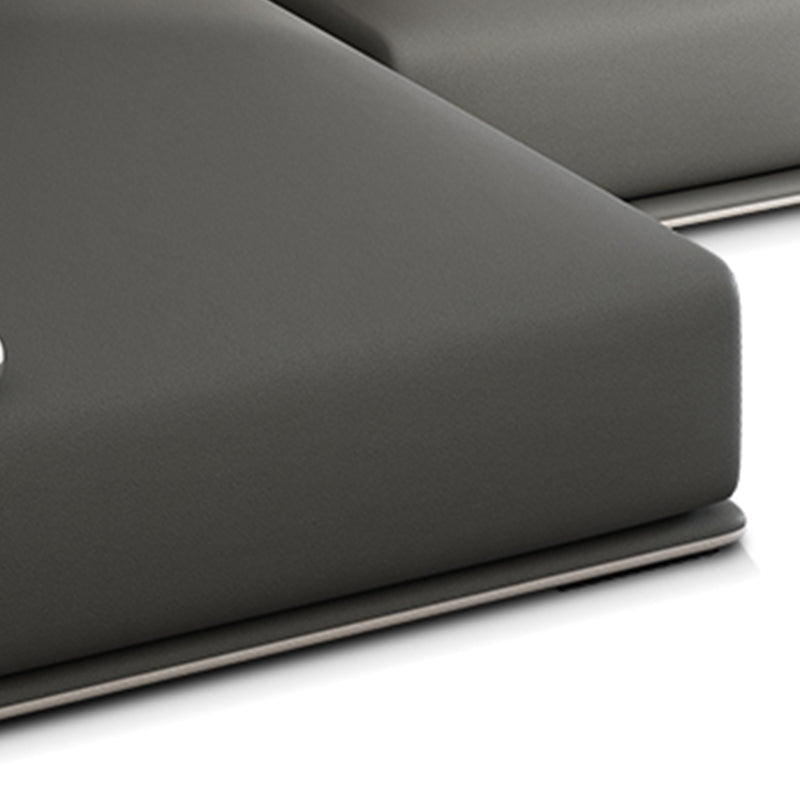 Modern Armless Sectional with Soild Wood Frame for Living Room