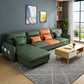 Modern Faux Leather Sectioanl with Pillow Back and Storage for Living Room