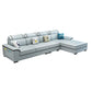 4-Seater Sectional with Adjustable Head Pillow and Storage Arms for Living Room