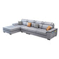 4-Seater Sectional with Adjustable Head Pillow and Storage Arms for Living Room