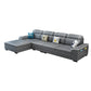 4-Seater Sectional with Adjustable Head Pillow and Storage Arms for Living Room