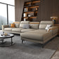 Modern 4-Seater Sectional with Adjustable Head Pillow and Pillow Top Arms