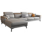 Modern 4-Seater Sectional with Adjustable Head Pillow and Pillow Top Arms