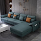 Contemporary Sectional with 4 Pillows Back and Storage Pillow Top Arm Green Right Clearhalo 'furn' 'furn_sectionals' 'Furniture' 'Living Room Furniture' 'Sectionals' 5744150