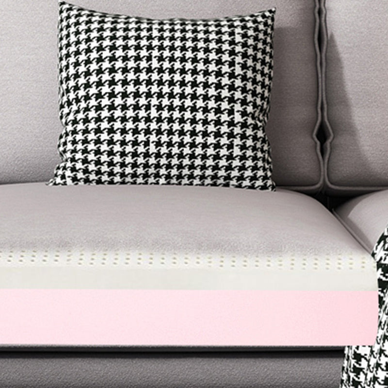 Contemporary Pillow Top Arms Sectional with Pillow Back for 4 People