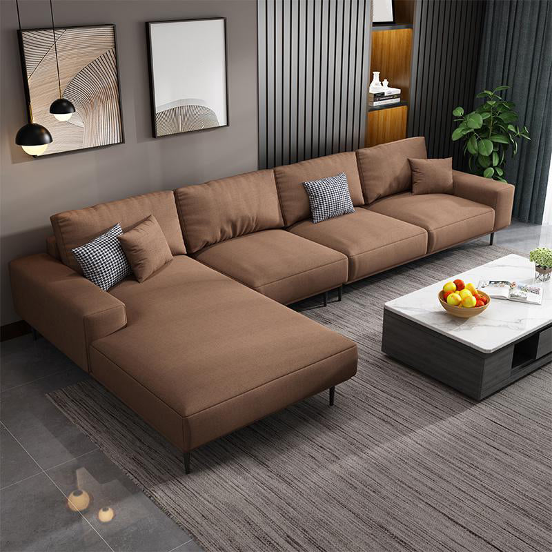 Cuscino contemporaneo indietro sezionale con braccia incassate per 4 persone