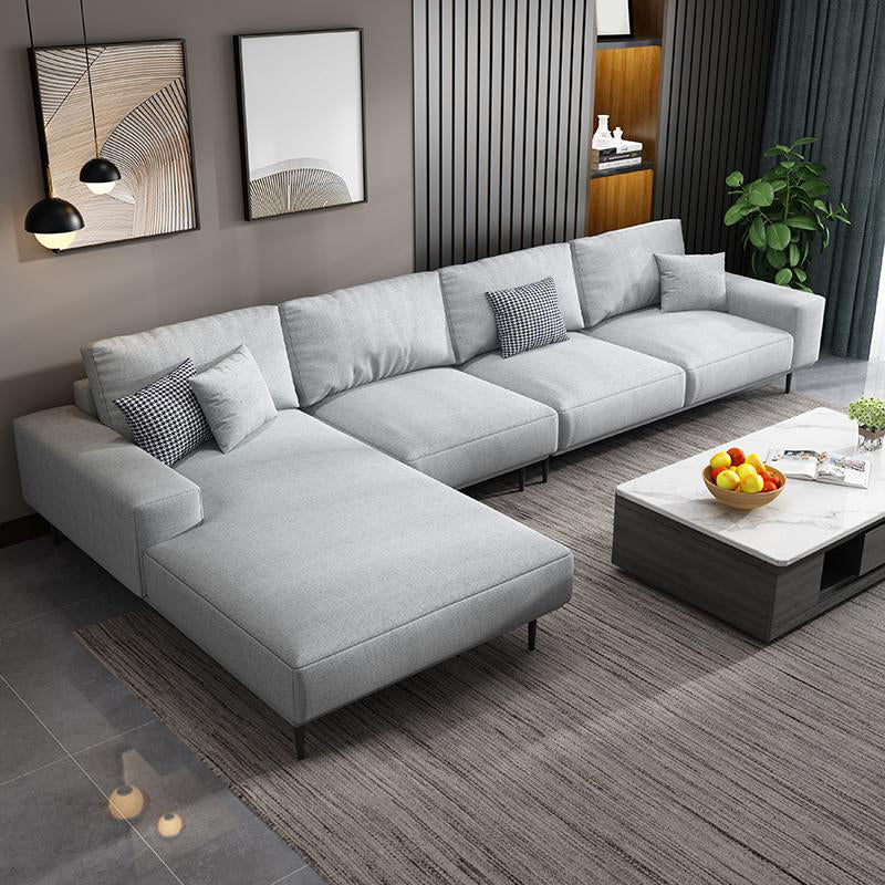 Cuscino contemporaneo indietro sezionale con braccia incassate per 4 persone