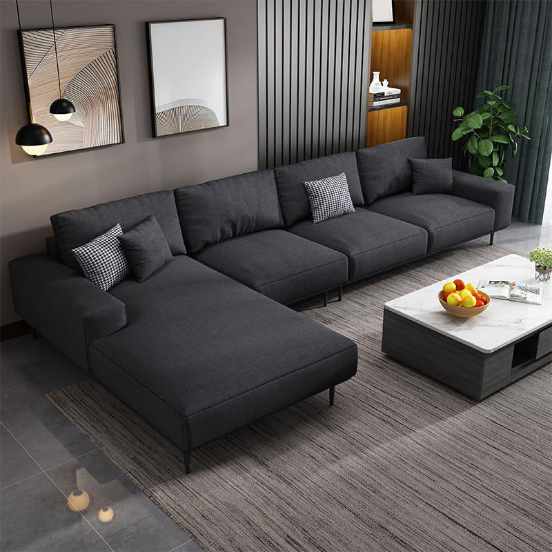 Cuscino contemporaneo indietro sezionale con braccia incassate per 4 persone