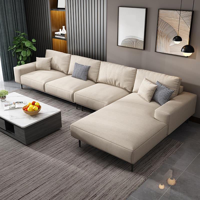 Cuscino contemporaneo indietro sezionale con braccia incassate per 4 persone