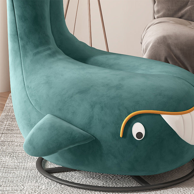 Azzurità imbottita contemporanea con sedia Parsons delle gambe nere