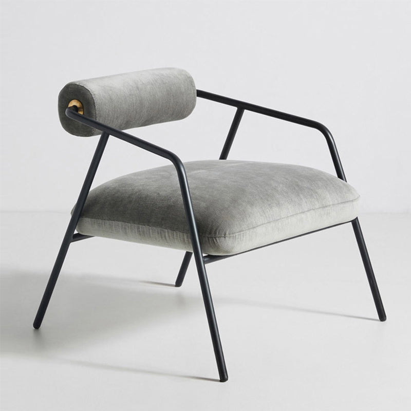 Industrial Style 27.55" Wide Fixed Back 4 Legs Sponge Arm Chair