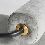 Industrial Style 27.55" Wide Fixed Back 4 Legs Sponge Arm Chair