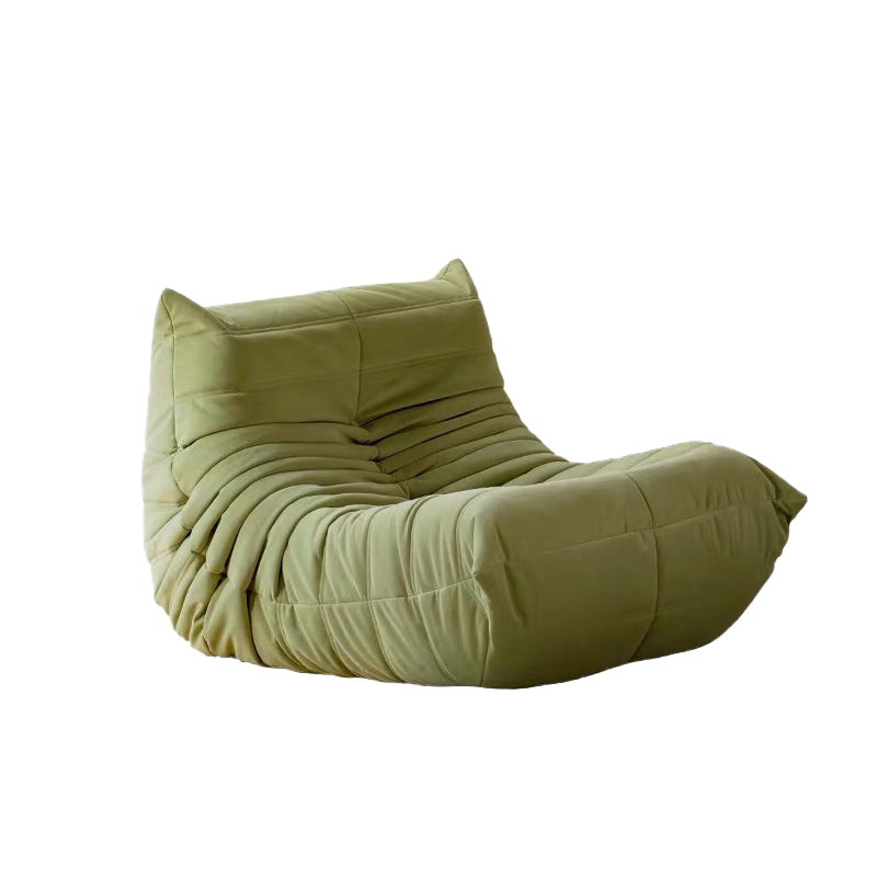 Mid-Century Modern Armless Lounge Chair Fixed Back Accent Room Chair for Bedroom Green 1 Piece Clearhalo 'Accent Chairs' 'accent_chairs' 'Chairs & Seating' 'furn' 'furn_accent_chairs' 'Furniture' 'Living Room Furniture' 5744482