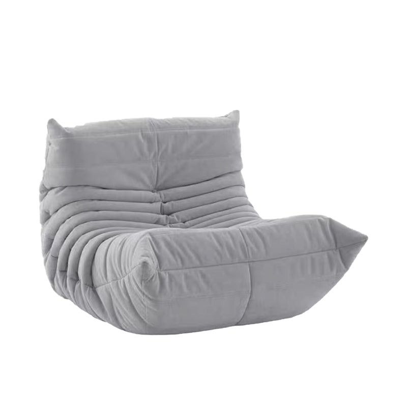 Mid-Century Modern Armless Lounge Chair Fixed Back Accent Room Chair for Bedroom Light Gray 1 Piece Clearhalo 'Accent Chairs' 'accent_chairs' 'Chairs & Seating' 'furn' 'furn_accent_chairs' 'Furniture' 'Living Room Furniture' 5744484