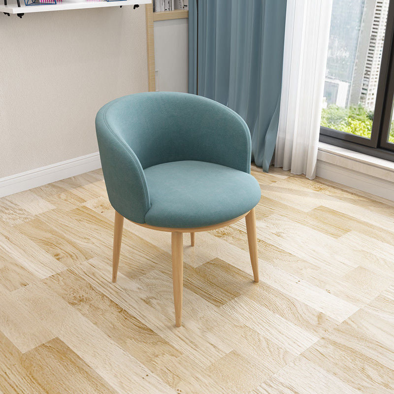 Nordic Fabric Arms Included Basic Four Leg Sloped Arms Accent Armchair