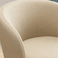 Nordic Fabric Arms Included Basic Four Leg Sloped Arms Accent Armchair