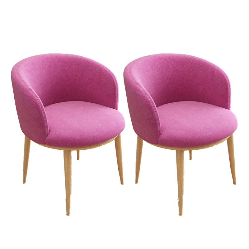 Nordic Fabric Arms Included Basic Four Leg Sloped Arms Accent Armchair