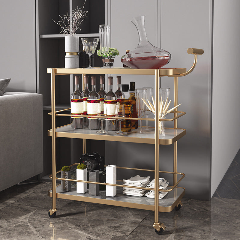 35.43" High Modern Prep Table Rolling Stone Prep Table for Dining Room White Clearhalo 'furn' 'furn_kitchen_islands_carts' 'Furniture' 'Kitchen & Dining Furniture' 'Kitchen Islands & Carts' 'kitchen_islands_carts' 5744760