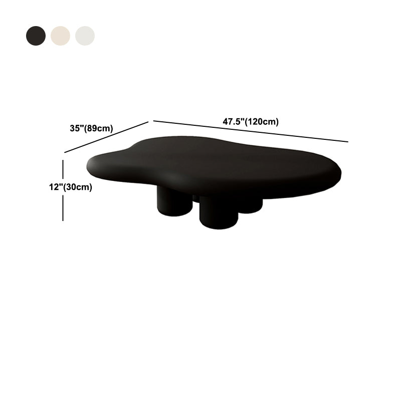 Tavolo da cocktail di caffè in legno scandinavo Forma libera 3 gambe tavolo da cocktail