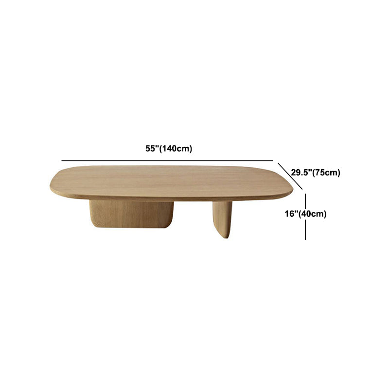 Table basse en bois de table de cocktail de style scandinave de 15,75 po de hauteur