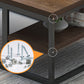 16.54" Tall Contemporary Style Coffee Cocktail Table Metal Frame Coffee Table