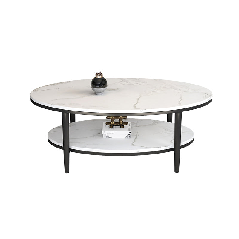 Table basse et cocktail en ardoise Glam, ovale, pour le salon