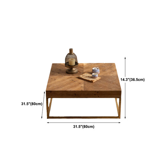 Modern Wooden Coffee Table Rectangular Top Shape Coffee Cocktail Table