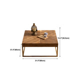 Modern Wooden Coffee Table Rectangular Top Shape Coffee Cocktail Table