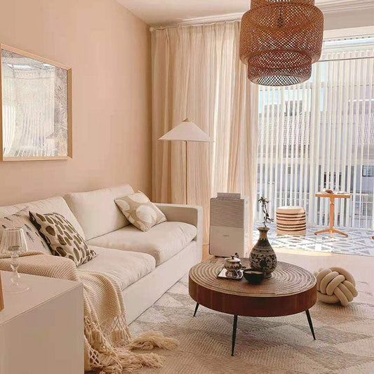 Contemporary Style Coffee Cocktail Table Solid Wood Round Coffee Table Clearhalo 'Coffee & Accent Tables' 'Coffee Tables' 'coffee_tables' 'furn' 'furn_coffee_tables' 'Furniture' 'Living Room Furniture' 5749178