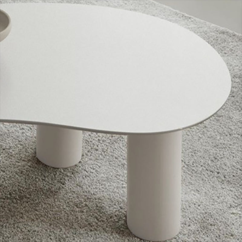13.78" Tall Contemporary Style Coffee Cocktail Table Wooden 3 Legs Coffee Table Clearhalo 'Coffee & Accent Tables' 'Coffee Tables' 'coffee_tables' 'furn' 'furn_coffee_tables' 'Furniture' 'Living Room Furniture' 5749194