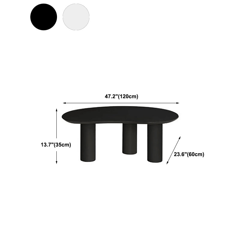 13.78" Tall Contemporary Style Coffee Cocktail Table Wooden 3 Legs Coffee Table Clearhalo 'Coffee & Accent Tables' 'Coffee Tables' 'coffee_tables' 'furn' 'furn_coffee_tables' 'Furniture' 'Living Room Furniture' 5749195