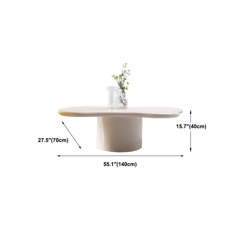 Tavolino da cocktail in stile scandinavo alto 15,75 "tavolino in legno massiccio