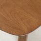 19.69" Tall Scandinavian Style Coffee Cocktail Table Wooden Round Coffee Table