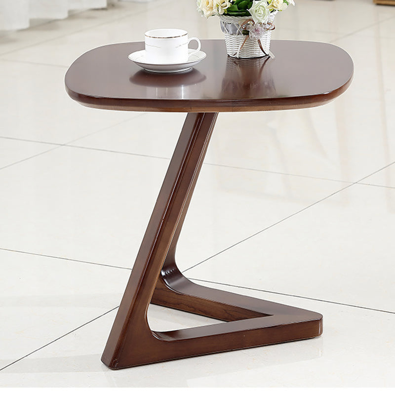 19.69" Tall Scandinavian Style Coffee Cocktail Table Wooden Round Coffee Table