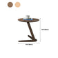 19.69" Tall Scandinavian Style Coffee Cocktail Table Wooden Round Coffee Table