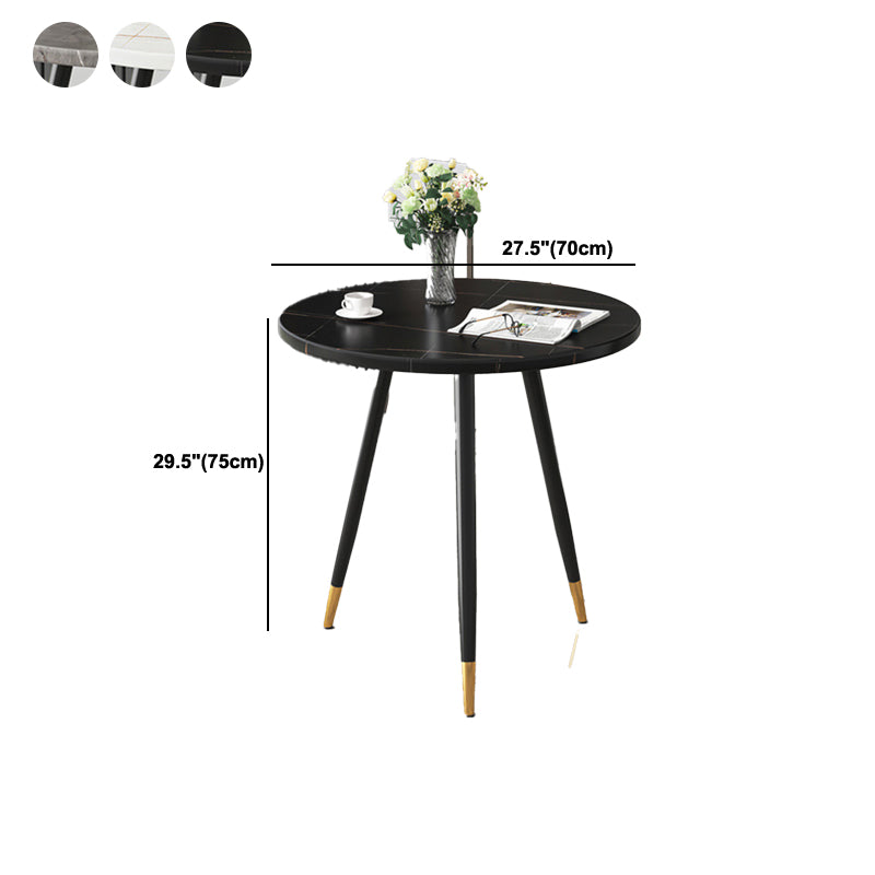 Wood Coffee Table Round Minimalist Coffee Table for Living Room