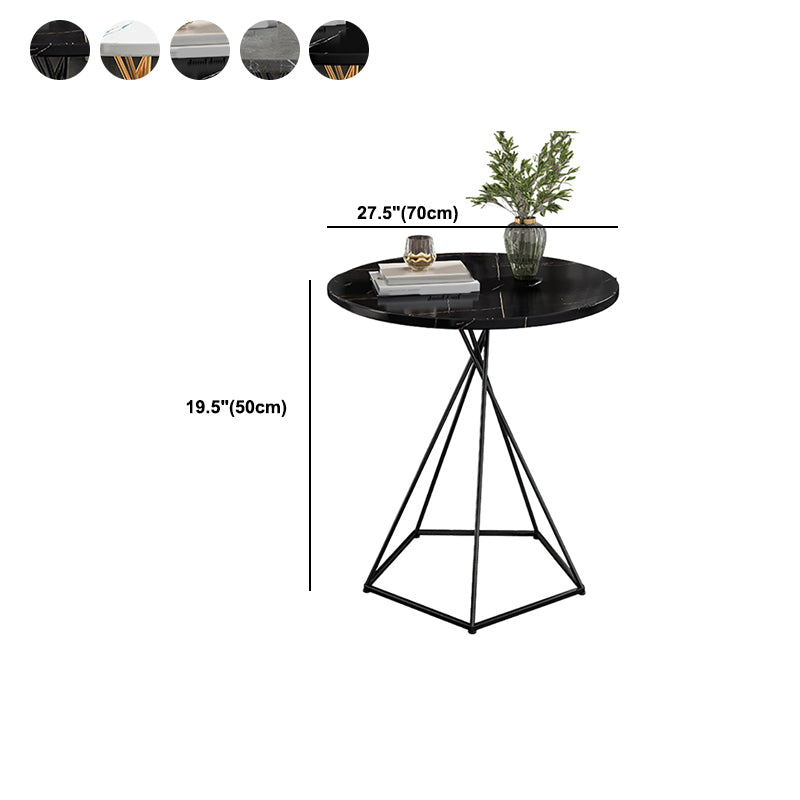 Wood Coffee Table Round Minimalist Coffee Table for Living Room