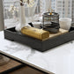 Glam Sled Coffee Table Set Slate Rectangular Coffee Table for Home Clearhalo 'Coffee & Accent Tables' 'Coffee Tables' 'coffee_tables' 'furn' 'furn_coffee_tables' 'Furniture' 'Living Room Furniture' 5749373